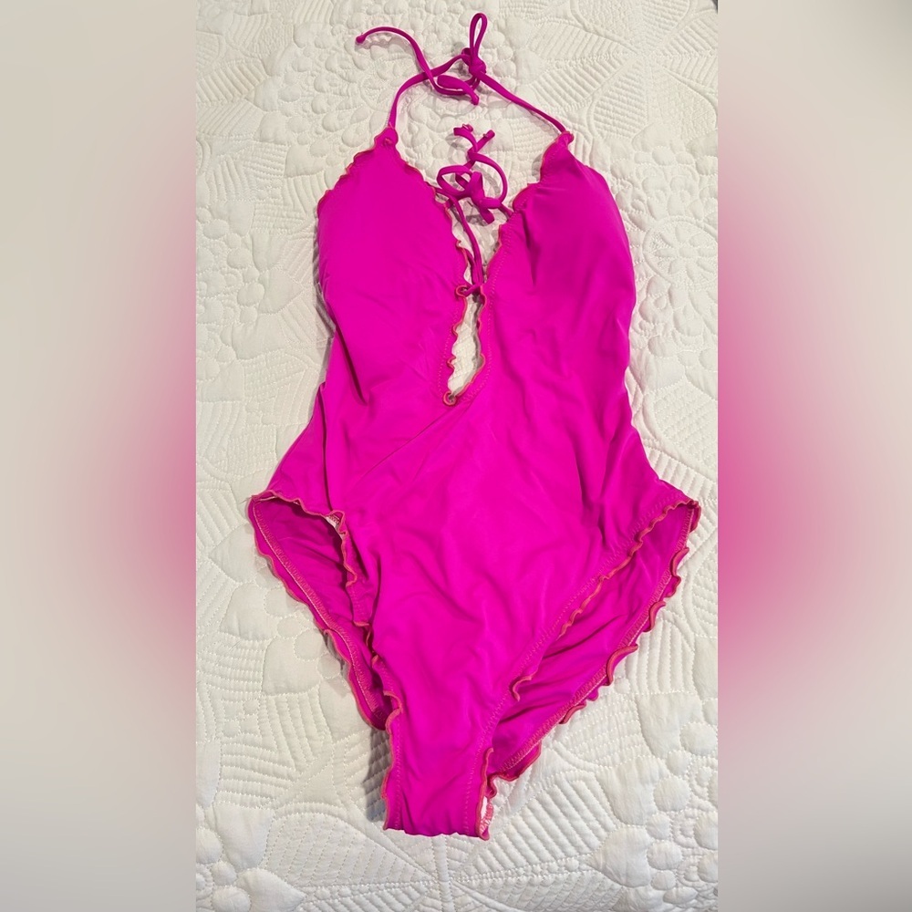 La Blanca Pink Racerback One Piece Swimsuit